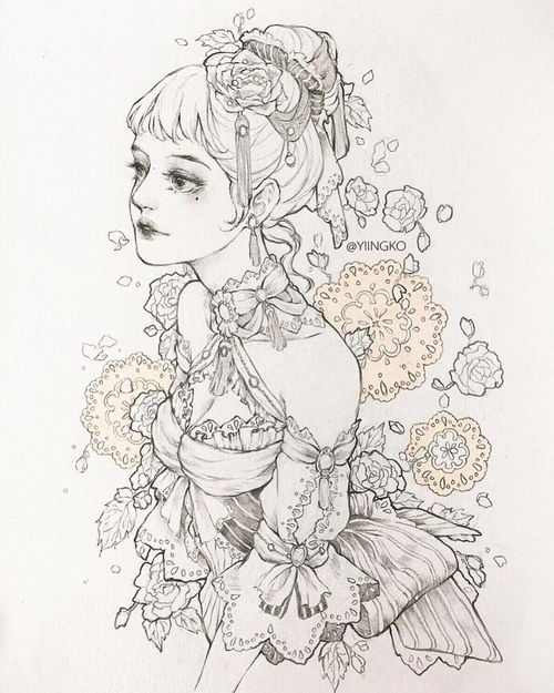 简笔画女孩头像手绘动漫