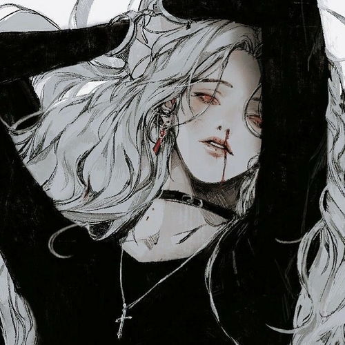 暗黑系女头,好强的侵略感