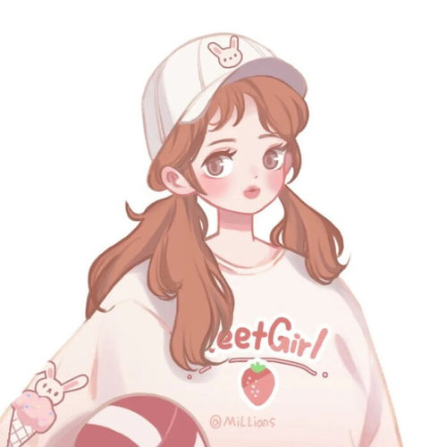 手绘少女风头像