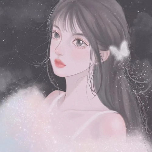 手绘女生头像你是我意料之外的意外