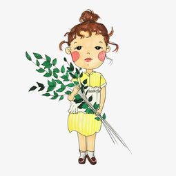 唯美清新森林系女孩插画素材图片免费下载高清png千库网图片编号10191061