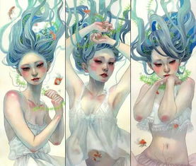 岛国的插画师笔下的美女,美丽又暗含邪魅