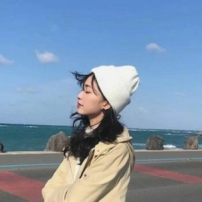 小清新蓝色系列女生头像