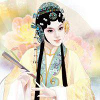 戏曲人物的美女头像京剧