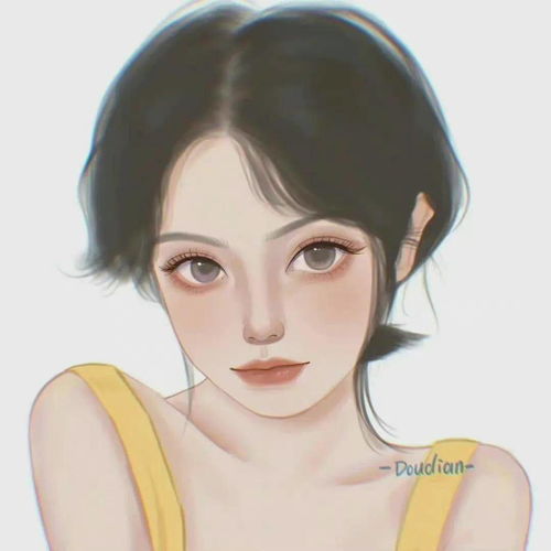 手绘女生头像