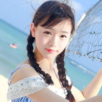 夏日海边少女美女头像图片,吹泡泡的,戏水的