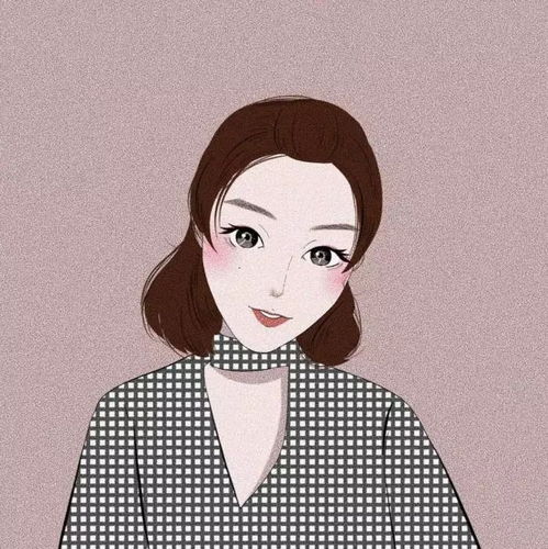 手绘女头像