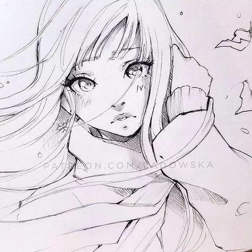90后美女的小清新动漫手绘,不能错过