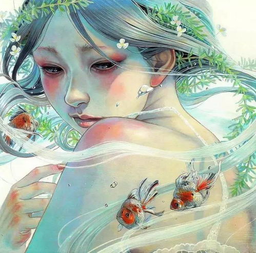 岛国女画师笔下的美女,美丽细腻忧伤情欲邪魅......