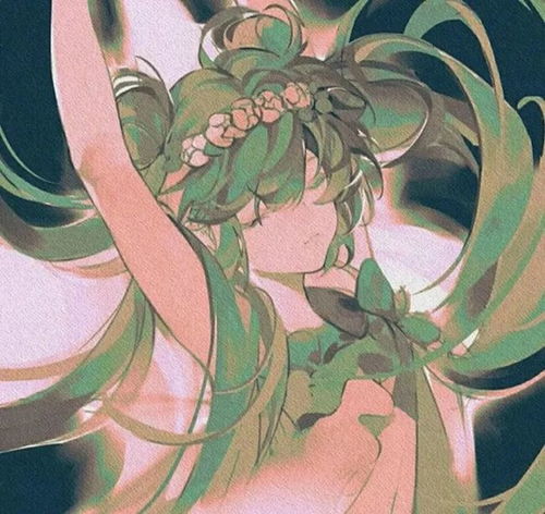 动漫女头听风吹过的声音