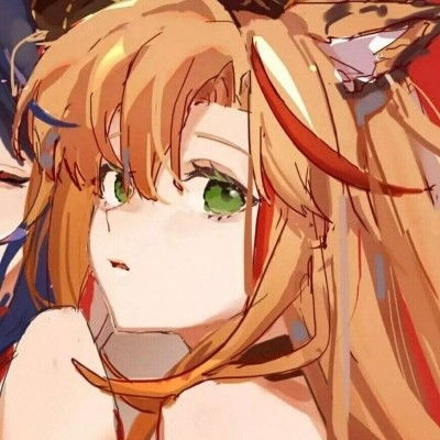 一组超甜的动漫二次元手绘女生闺蜜百合头像
