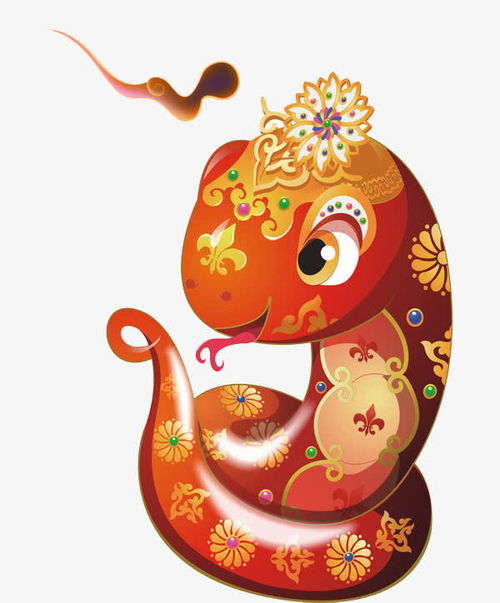 手绘中国风红色的蛇高清素材png设计图片免费下载页面网页平面电商创意素材png素材素材