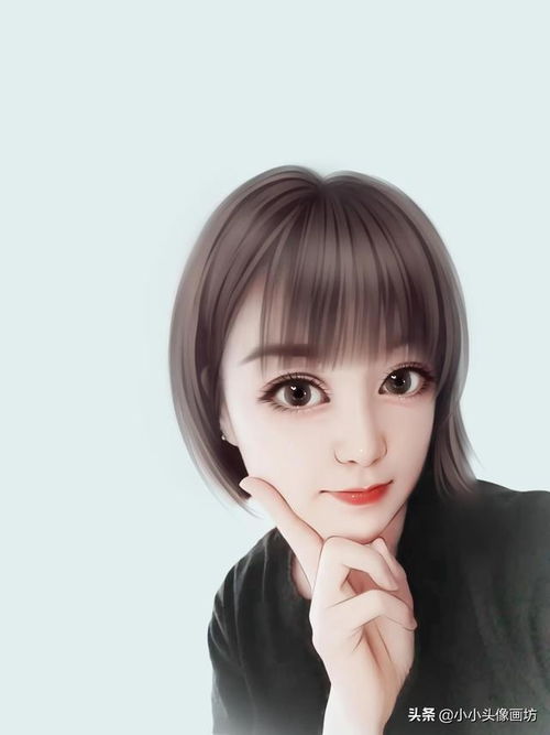 你的头像该换了,真人大眼睛芭比娃娃手绘头像,甜美又减龄