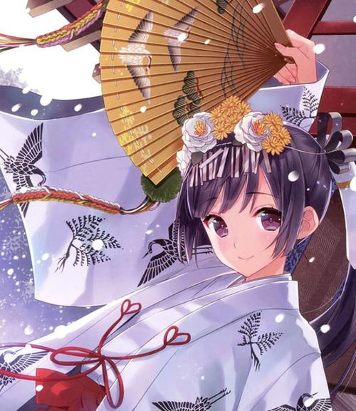 二次元和风美图华丽少女系列,花枝招展的漂亮女生,真好看