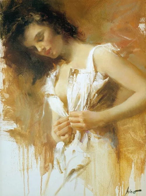 美女油画,惊艳