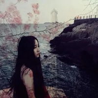 樱花少女头像背景图qq头像