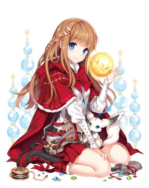 白发蓝瞳动漫少女头像