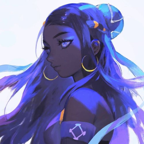 头像动漫插画另类独特少女哇