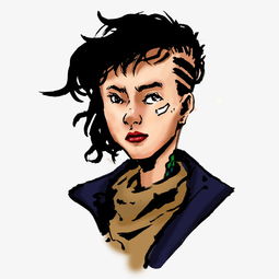 动漫厚涂手绘美国街头的炫酷女孩原创插画png图片素材其他格式下载动漫人物大全