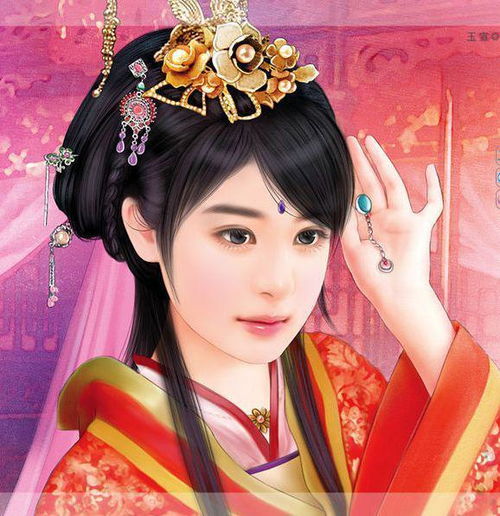 有谁能给我手绘古装美女的图片