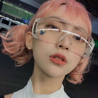 qq头像染发女生头像