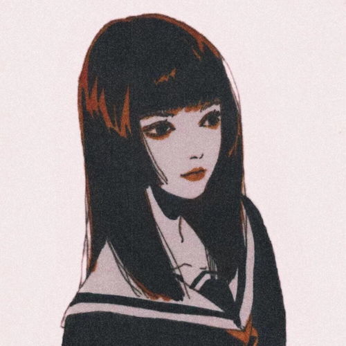 头像动漫插画另类独特少女哇画师阿堆糖,美图壁纸兴趣社区