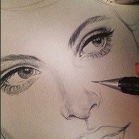 素描卡通图片头像女生素描人物头像