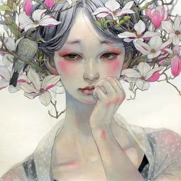 岛国女画师笔下的美女,美丽细腻忧伤情欲邪魅......