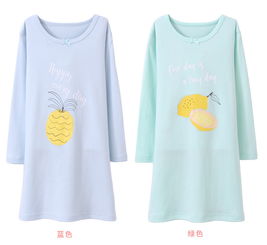 kidsmamdad儿童睡衣纯棉长袖2019春夏新款爸妈亲女宝宝睡衣睡袍儿童家居服