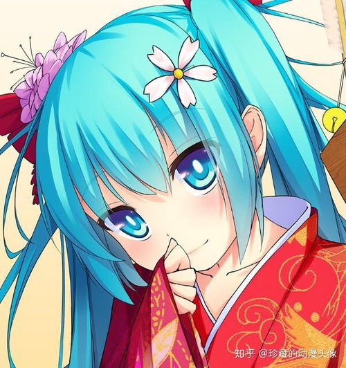 唯美和风少女头像,秀丽端庄,花容月貌的二次元美人儿