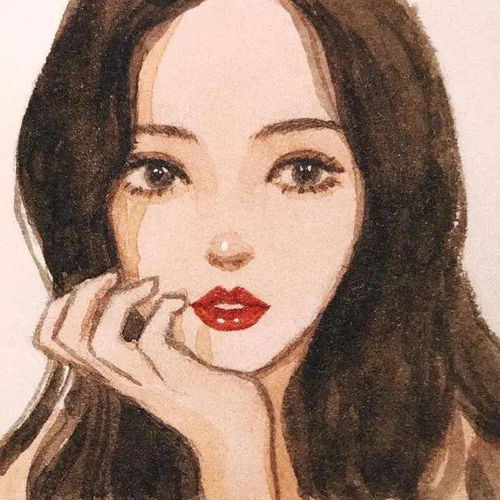 超美的女生头像,手绘头像