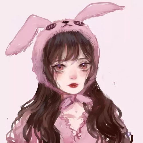 个性手绘女生头像我会遇到很多有趣的人但我不会落下你