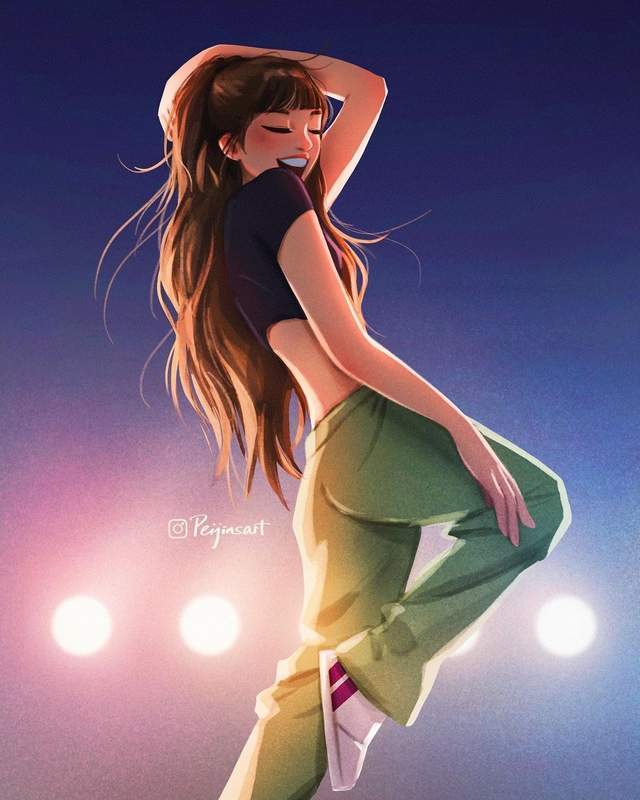 超治愈的女生插画头像,一个人独处的时候