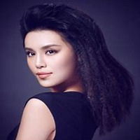 白色的高雅有气质女人头像黑白
