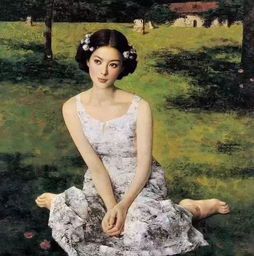 油画美女,真的好性感