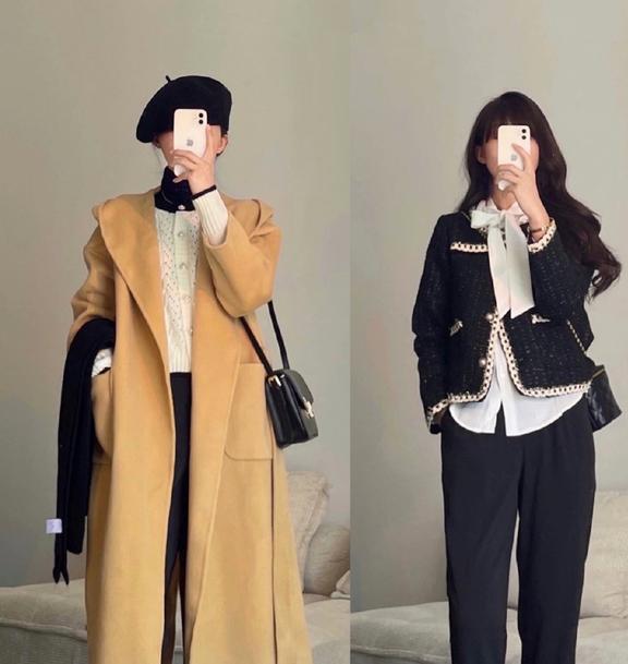 对比棉服选大衣,才知道冬季穿大衣是真香,还显优雅气质