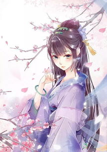 唯美古风插画头像女生飘飘