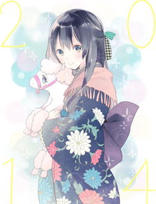 求几张动漫少女穿和服的图片