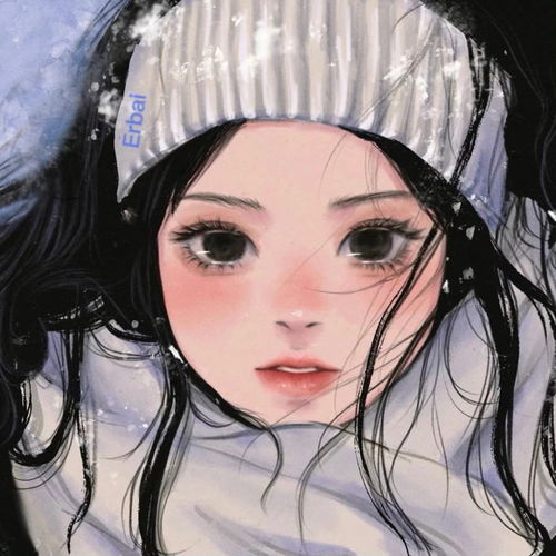 手绘氛围感女生头像