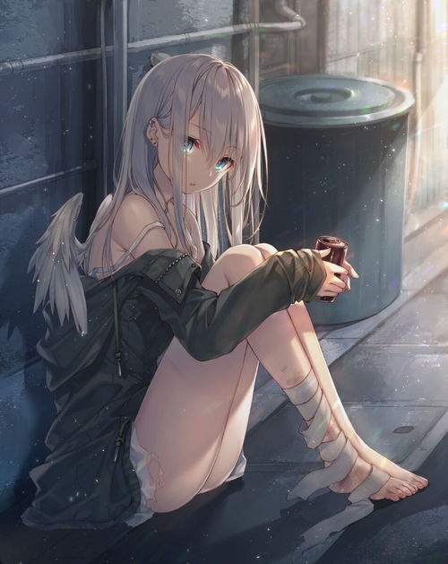 白发血瞳女生头像高冷银发