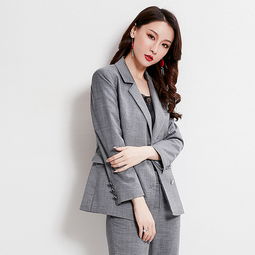 熤笙靘2019秋季新款女装气质通勤ol职业装外套长袖修身显瘦小西装女89262图片大全邮乐官方网站