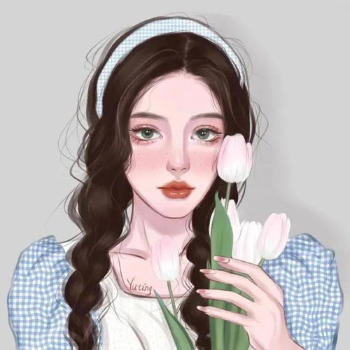 手绘女生头像生活不易,从来没有年纪之分