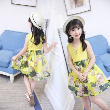 女童连衣裙儿童长裙吊带裙沙滩裙女大童夏季韩版女孩裙子波西米亚