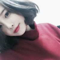 手绘头像短发女生头像长发短发