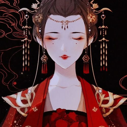 中国古风二次元女头,美到没朋友