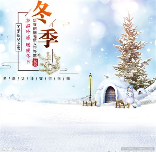 唯美冬季女鞋女装男装雪地靴主图设计图淘宝界面设计