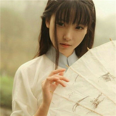 白色古风真人头像女生2018仙气十足那冬我们笑得那么一往情深