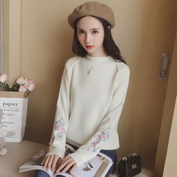 简洁大方的淑女范针织衫,显瘦百搭