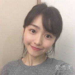 刘海烫卷韩国发型图片中分刘海烫卷图片爱秀美