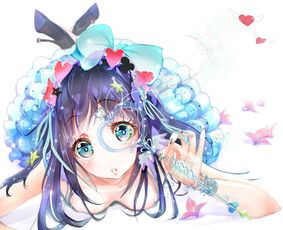 p站二次元插画少女头像原创何堆糖,美好生活研究所